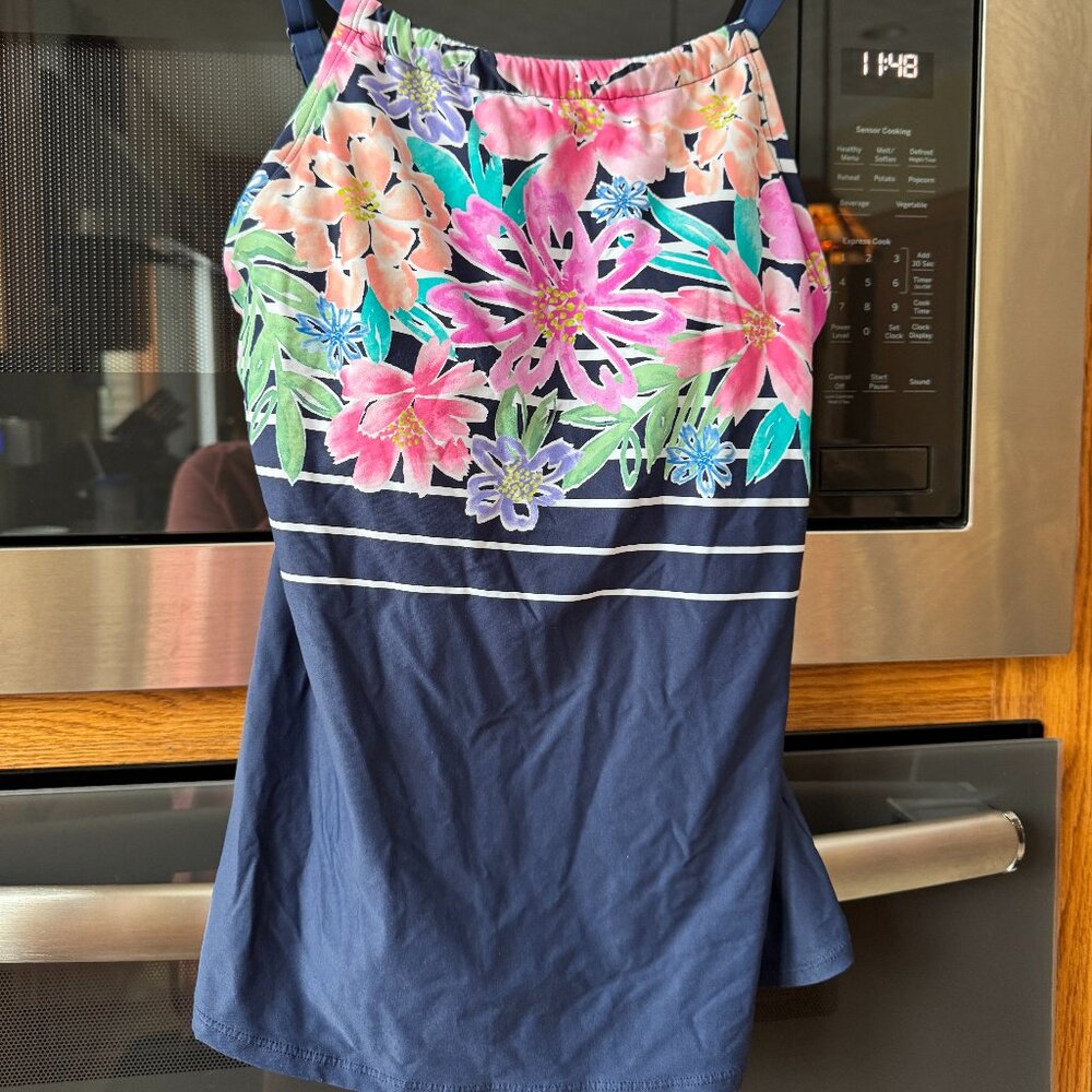 Beach House Swim Suit Top Print 6